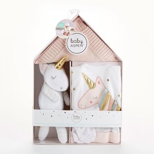 Baby Aspen Unicorn Newborn Gift Set